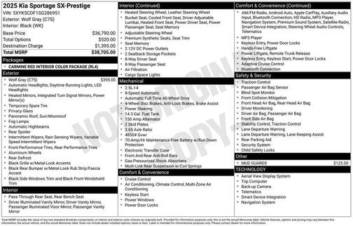 Wolf Gray 2025 Kia Sportage SX-Prestige