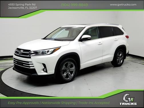 White 2017 Toyota Highlander Limited