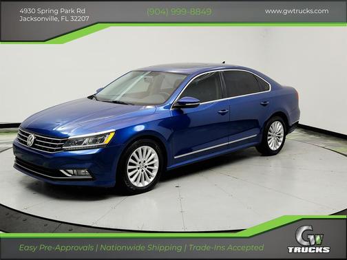 Blue 2017 Volkswagen Passat 1.8T SE