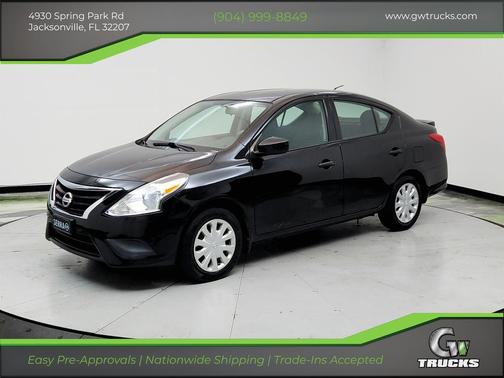 Black 2016 Nissan Versa 1.6 S+