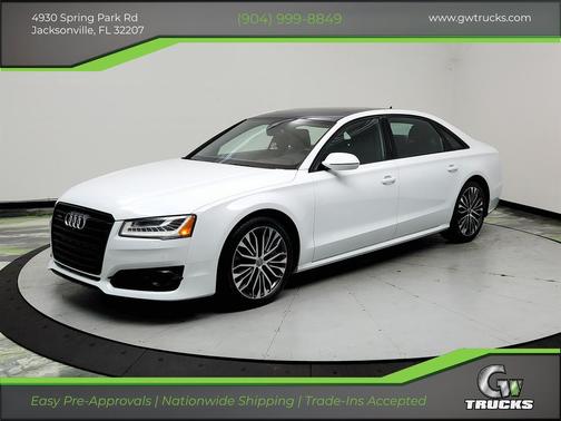 White 2017 Audi A8 L 3.0T