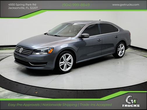Gray 2014 Volkswagen Passat 1.8T Auto SE w/Sunroof & Nav