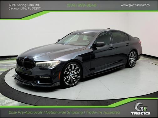 Gray 2018 BMW 540 540i
