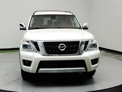 White 2017 Nissan Armada Platinum