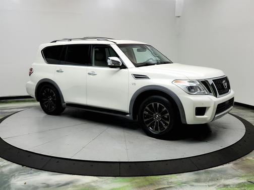 White 2017 Nissan Armada Platinum
