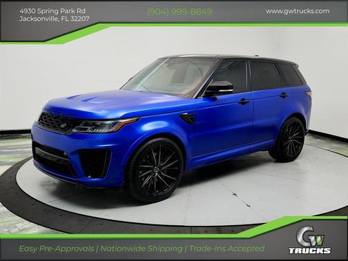 Blue 2019 Land Rover Range Rover Sport SVR