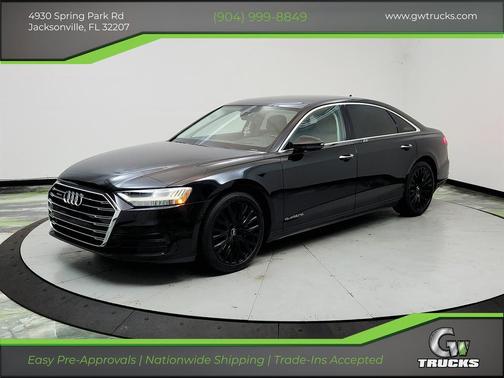 Black 2019 Audi A8 L 55