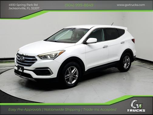 White 2018 Hyundai Santa Fe Sport 2.4L