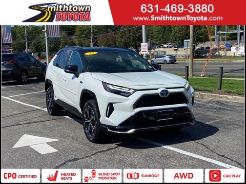 Wind Chill Pearl/Midnight Black Metallic 2023 Toyota RAV4 Prime XSE