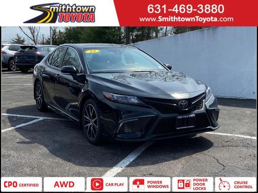 Midnight Black Metallic 2023 Toyota Camry SE
