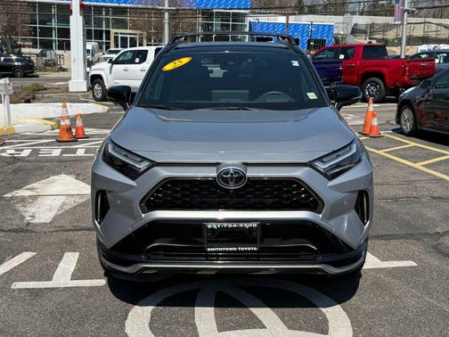 Silver Sky Metallic/Midnight Black Metallic 2025 Toyota RAV4 Hybrid SE