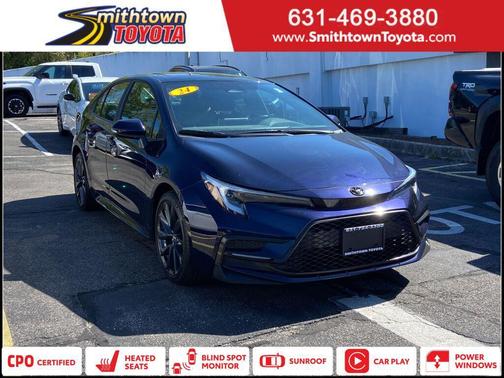 Blueprint/Midnight Black Metallic 2024 Toyota Corolla XSE