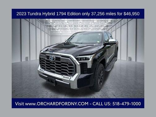 Midnight Black Metallic 2023 Toyota Tundra Hybrid 1794 Edition