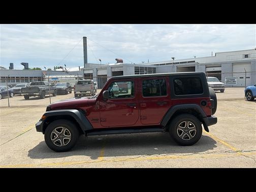 Maroon 2022 Jeep Wrangler Unlimited Sport