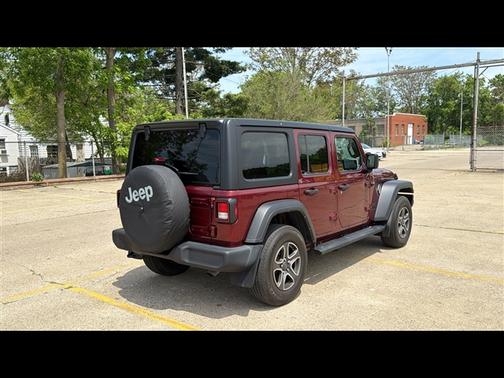 Maroon 2022 Jeep Wrangler Unlimited Sport