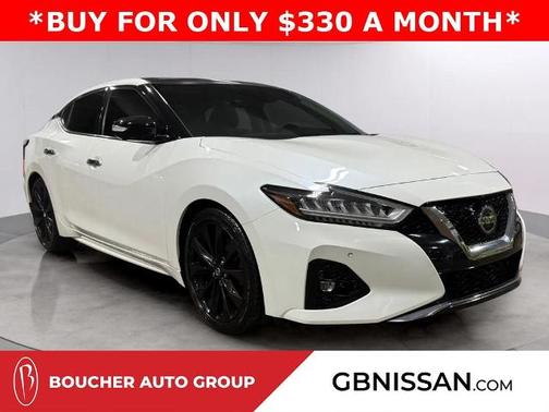 White 2019 Nissan Maxima 3.5 Platinum