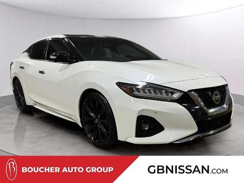 White 2019 Nissan Maxima 3.5 Platinum