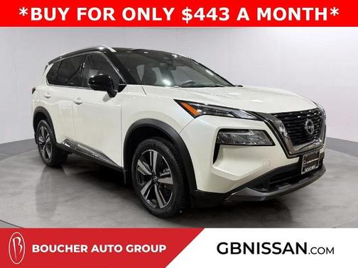 2 Tone White / Black Roof 2023 Nissan Rogue SL