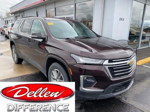 Black Cherry Metallic 2023 Chevrolet Traverse LT Leather