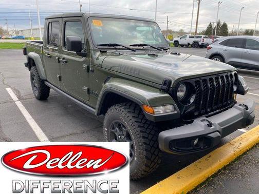 Sarge Green Clearcoat 2023 Jeep Gladiator Willys 4x4