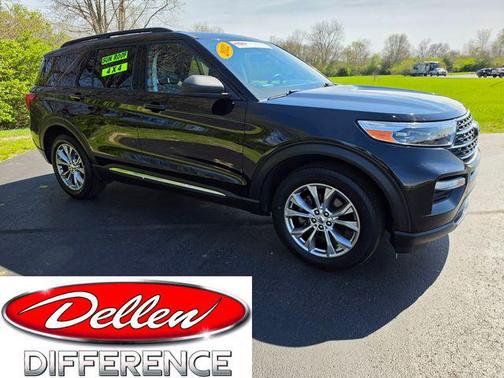 Agate Black Metallic 2022 Ford Explorer XLT