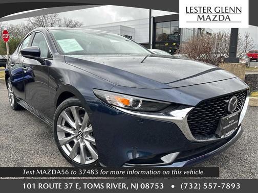 Deep Crystal Blue Mica 2022 Mazda Mazda3 FWD w/Preferred Package