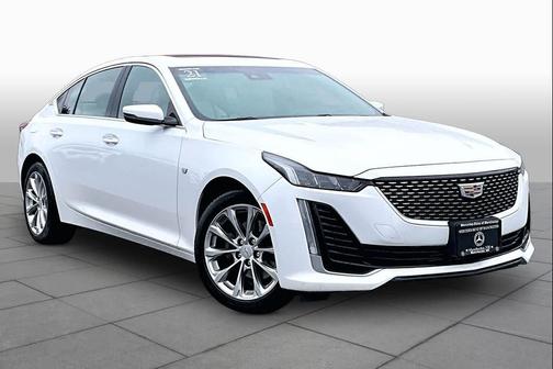 Crystal White Tricoat 2021 Cadillac CT5 Premium Luxury RWD