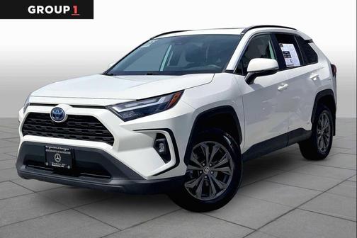 Blizzard Pearl 2022 Toyota RAV4 Hybrid XLE Premium