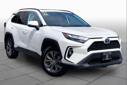 Blizzard Pearl 2022 Toyota RAV4 Hybrid XLE Premium