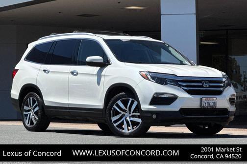 White Diamond Pearl 2017 Honda Pilot Elite