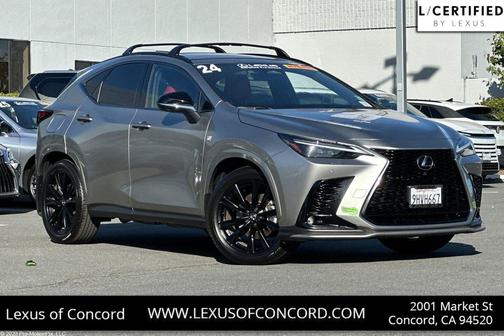 Atomic Silver 2024 Lexus NX 450h+ F SPORT Handling