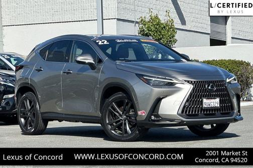 Atomic Silver 2022 Lexus NX 450h+ Luxury