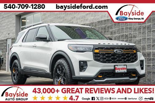 Star White Metallic Tri-Coat 2026 Ford Explorer Tremor