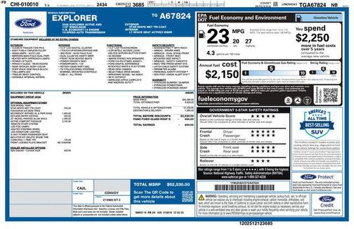 Vapor Blue Metallic 2026 Ford Explorer ST