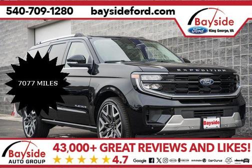 Agate Black Metallic 2025 Ford Expedition Platinum SUV