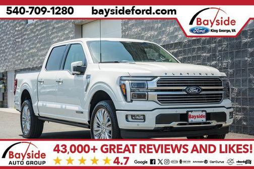 Star White Metallic Tri-Coat 2026 Ford F-150 Platinum