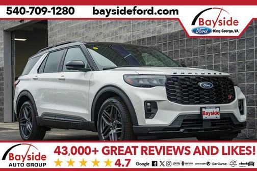 Star White Metallic Tri-Coat 2026 Ford Explorer ST