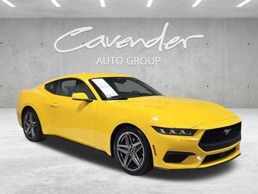 Yellow 2024 Ford Mustang EcoBoost Premium