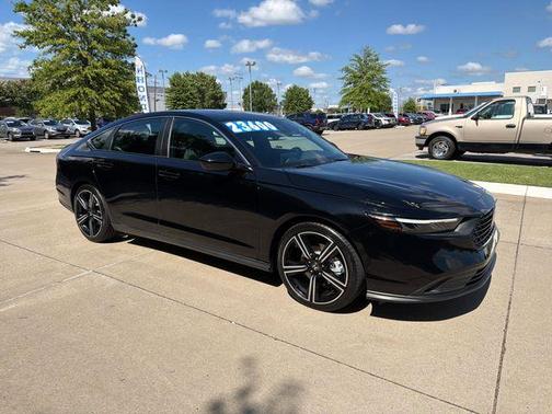 Black 2023 Honda Accord Hybrid Sport