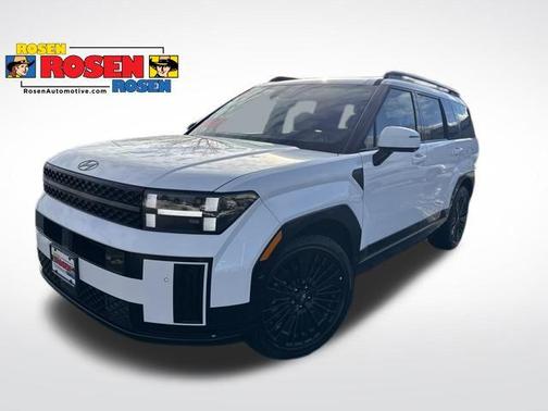 Serenity White 2026 Hyundai SANTA FE HEV Calligraphy