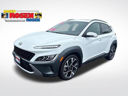 Lunar White 2023 Hyundai KONA Limited