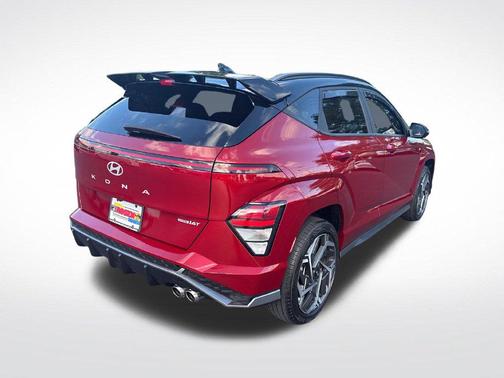 Ultimate Red Metallic w/Black Roof 2024 Hyundai KONA N Line