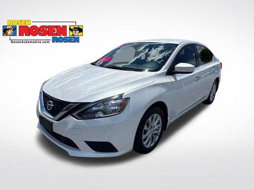 Aspen White Tricoat 2019 Nissan Sentra SV