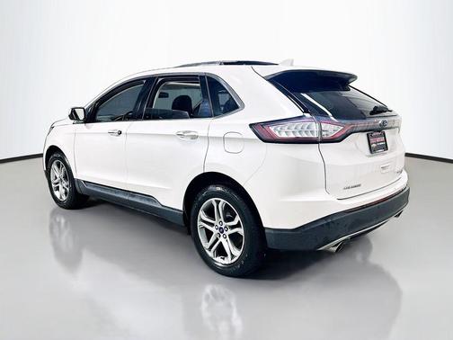 White Platinum Clearcoat Metallic 2015 Ford Edge Titanium