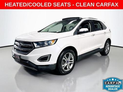 White Platinum Clearcoat Metallic 2015 Ford Edge Titanium