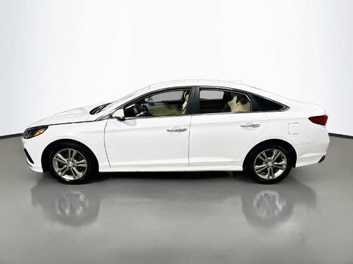 Quartz White 2019 Hyundai SONATA SEL