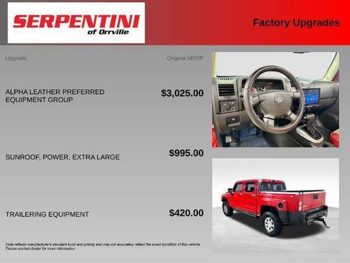 Victory Red 2009 Hummer H3T Alpha