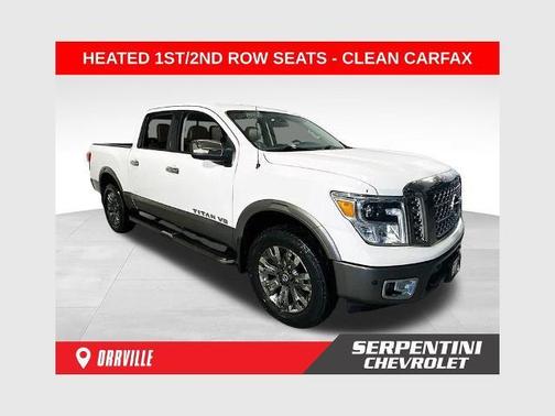 Glacier White 2018 Nissan Titan Platinum Reserve