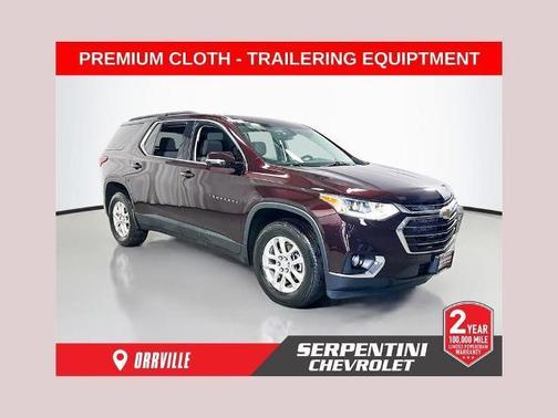 Black Cherry Metallic 2020 Chevrolet Traverse LT Cloth
