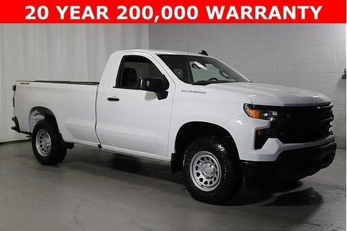 Summit White 2025 Chevrolet Silverado 1500 WT